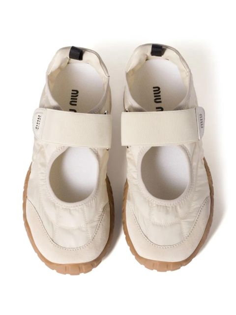 Miu Miu Tyre ballerina shoes - Neutrals