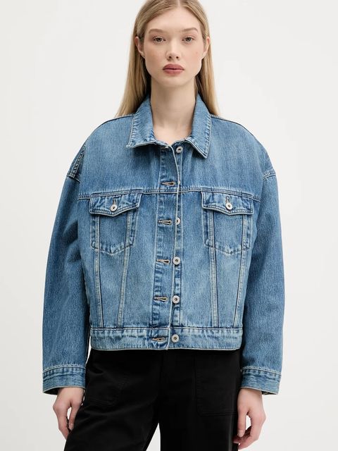 Hugo Blue kurtka jeansowa Lou_B - zdjęcie produktu nr 2