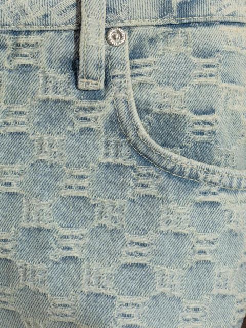 MISBHV monogram-jacquard jeans - Blue