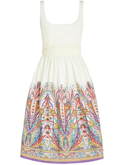 ETRO printed midi dress - White - zdjęcie produktu nr 1