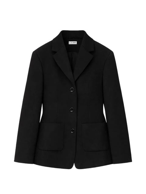 LOEWE single-breasted wool blazer - Black - zdjęcie produktu nr 1