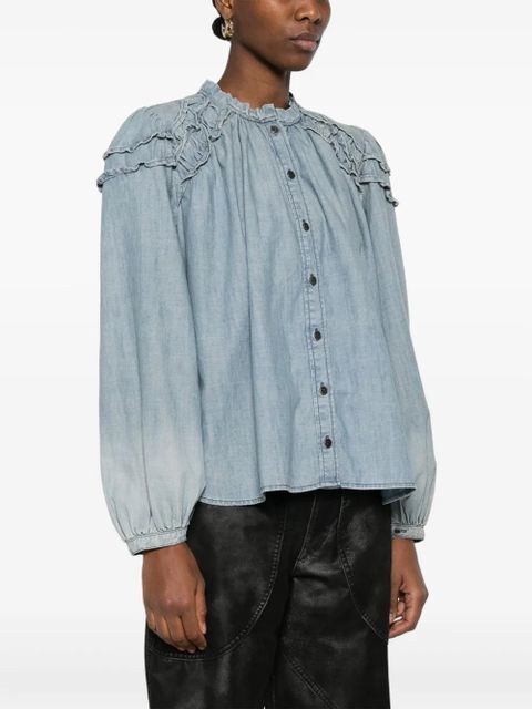 MARANT ÉTOILE Milya shirt - Blue - zdjęcie produktu nr 2