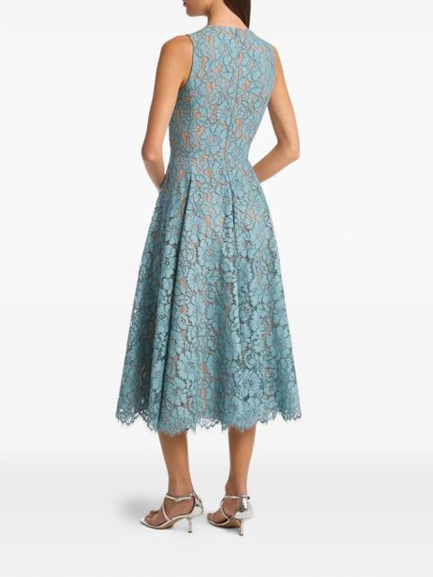 Michael Kors sleeveless lace dress - Blue