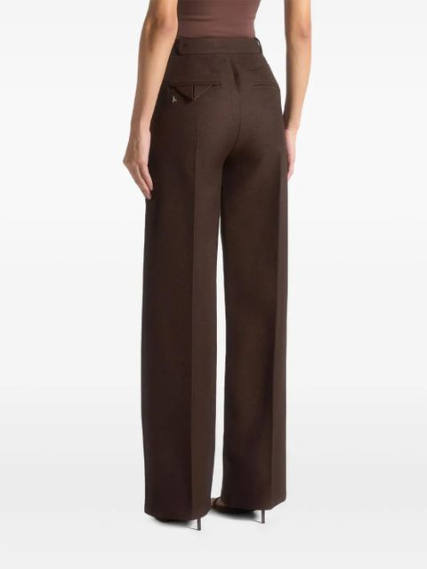 Manière De Voir Julie twin-pleat tailored trousers - Brown