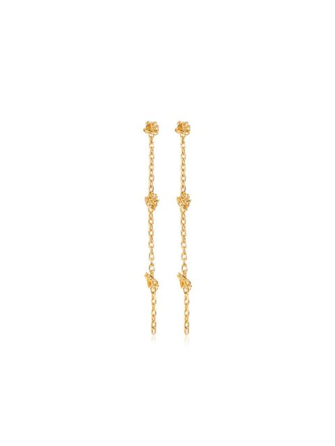 Jil Sander chain knot-detail drop earrings - Gold - zdjęcie produktu nr 1