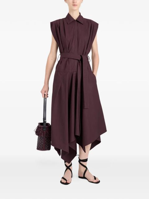 Proenza Schouler Adinna belted midi shirt dress - Purple - zdjęcie produktu nr 2
