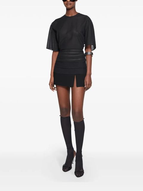 Acne Studios side-slit mini skirt - Black - zdjęcie produktu nr 2