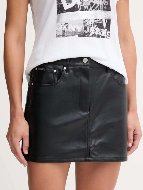 Calvin Klein Jeans spódnica kolor czarny mini prosta LV044D622G - zdjęcie produktu nr 1