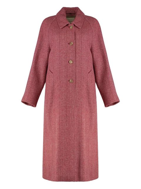 Weekend Max Mara herringbone wool coat - Red - zdjęcie produktu nr 1