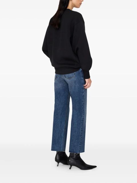 ANINE BING Alto monogram sweatshirt - Black