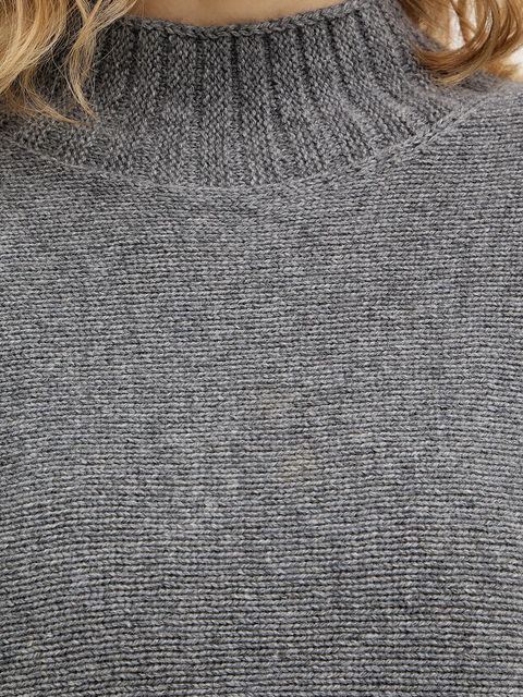 Twinset sweter z dodatkiem wełny damski kolor szary lekki 252TT3353