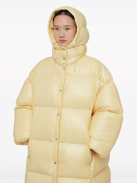 Jil Sander hooded padded parka coat - Neutrals