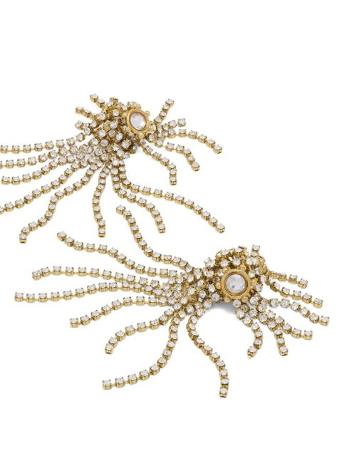 Ulla Johnson crystal-embellished chandelier earrings - Gold - zdjęcie produktu nr 2