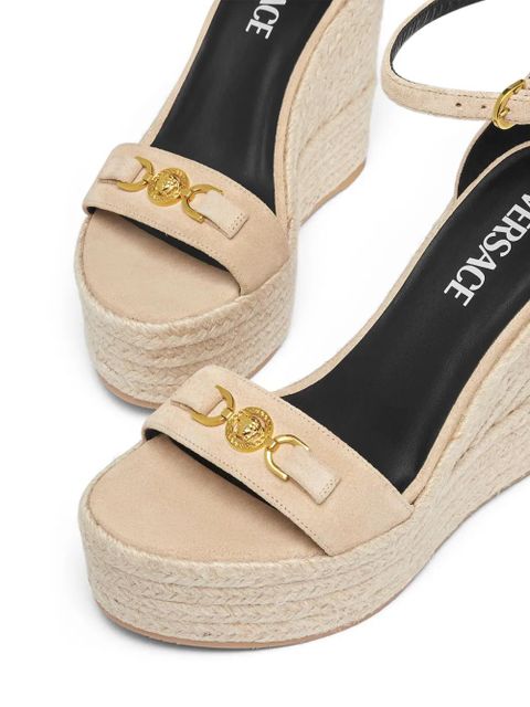 Versace Medusa '95 120mm wedge sandals - Neutrals