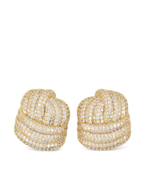 Self-Portrait knot-effect earrings - Gold - zdjęcie produktu nr 1