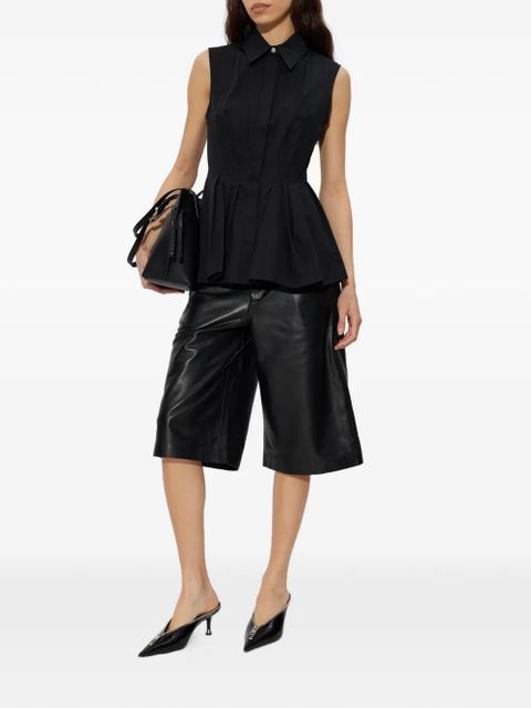 Sportmax Certosa pleated-detail shirt - Black - zdjęcie produktu nr 2