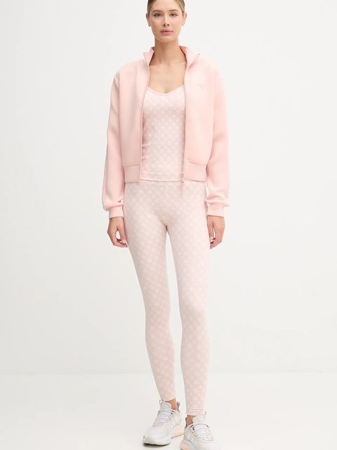 Guess legginsy PEONY damskie kolor różowy wzorzyste V5YB18 MC03W - zdjęcie produktu nr 2