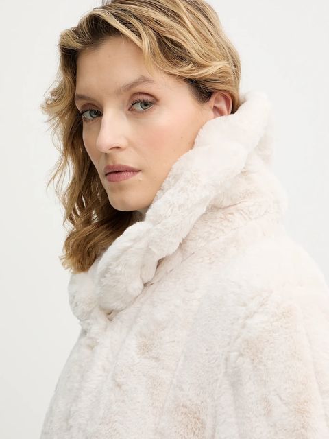 Guess kurtka damska kolor beżowy przejściowa