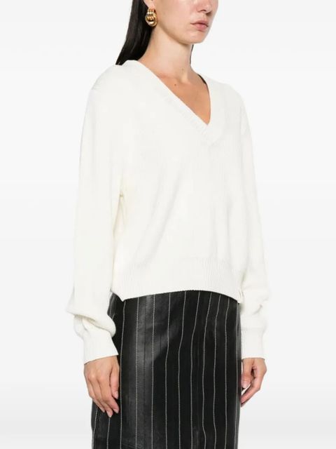 Victoria Beckham V-neck sweater - White