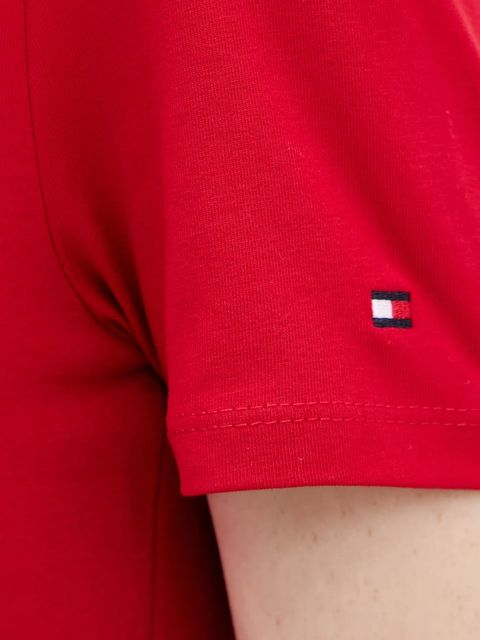 Tommy Hilfiger t-shirt damski kolor czerwony WW0WW45809