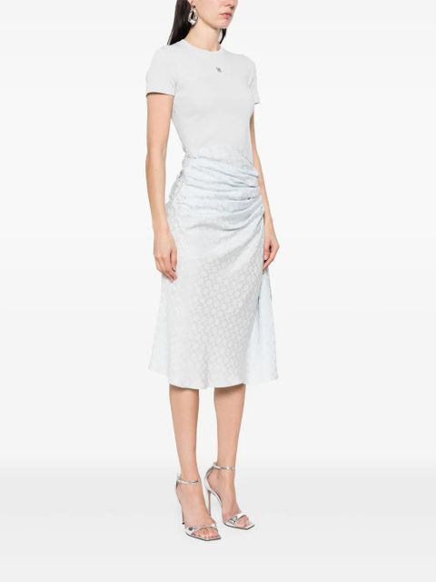 Givenchy Bi-material draped midi dress - Blue