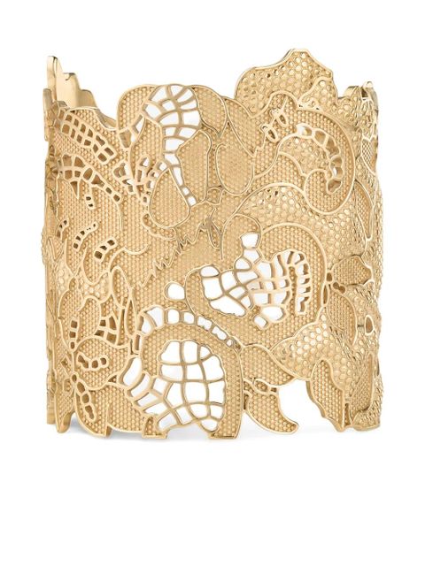 Jimmy Choo Lace Cut-Out Cuff bracelet - Gold - zdjęcie produktu nr 1