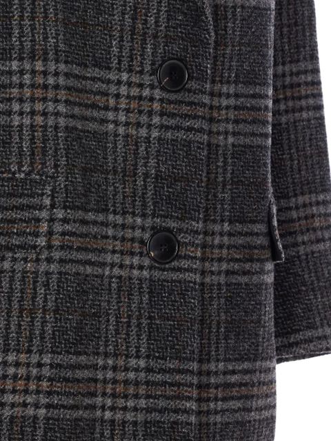 MARANT ÉTOILE checked wool single-breasted coat - Grey
