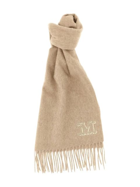 Max Mara logo-detail fringed stole - Neutrals - zdjęcie produktu nr 1