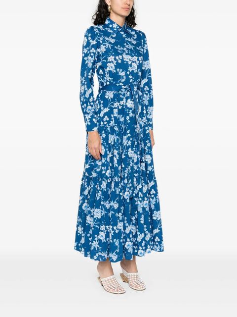 MC2 Saint Barth cotton maxi dress - Blue