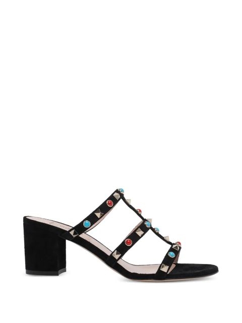 Valentino Garavani rockstud heeled sandals - Black - zdjęcie produktu nr 1
