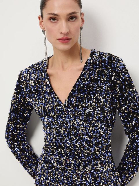 Medicine sukienka kolor multicolor mini dopasowana