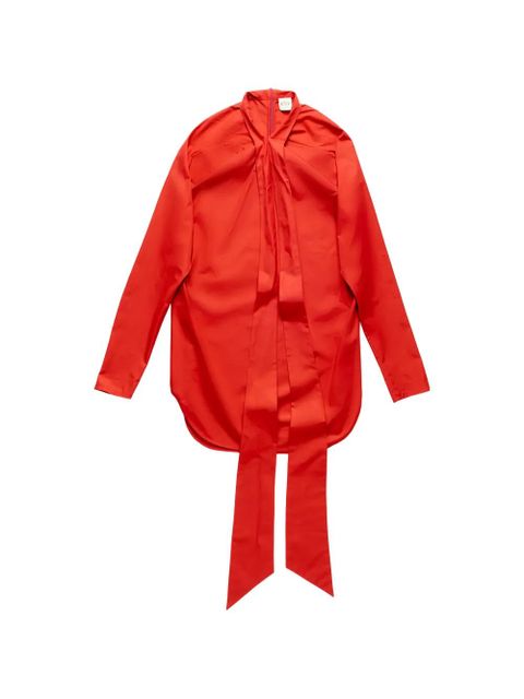 Tod's tie-neck shirt - Red - zdjęcie produktu nr 1