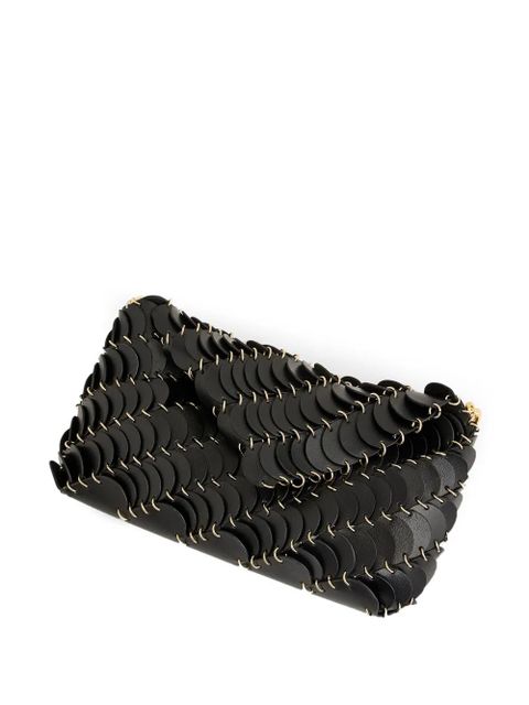 Rabanne Paco leather shoulder bag - Black
