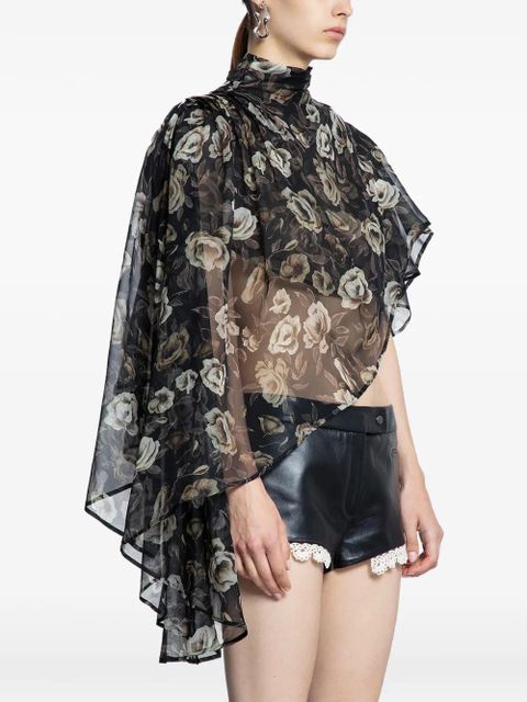 Magda Butrym floral high-neck top - Black - zdjęcie produktu nr 2