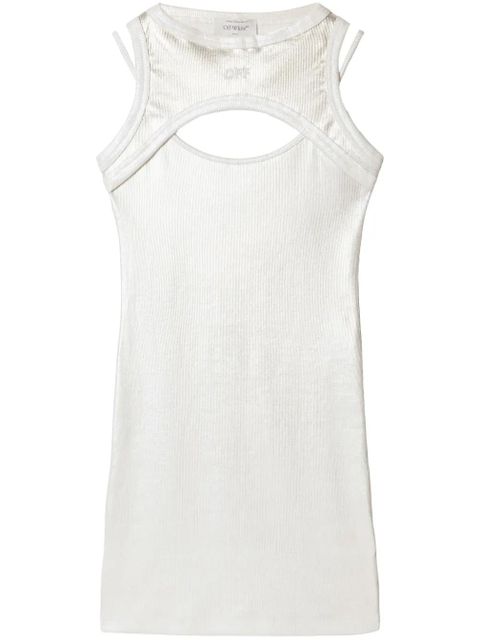 Off-White cotton mini dress - zdjęcie produktu nr 1