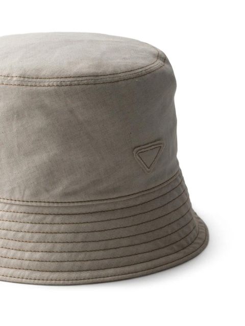 Prada denim bucket hat - Neutrals