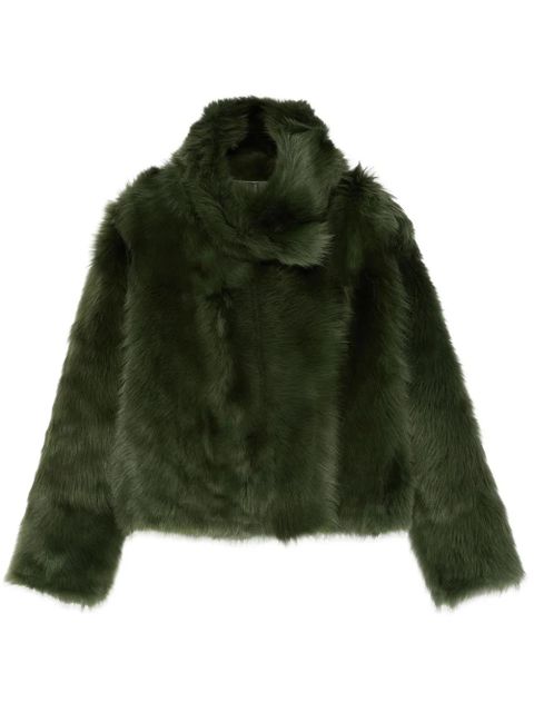Yves Salomon shearling short jacket - Green