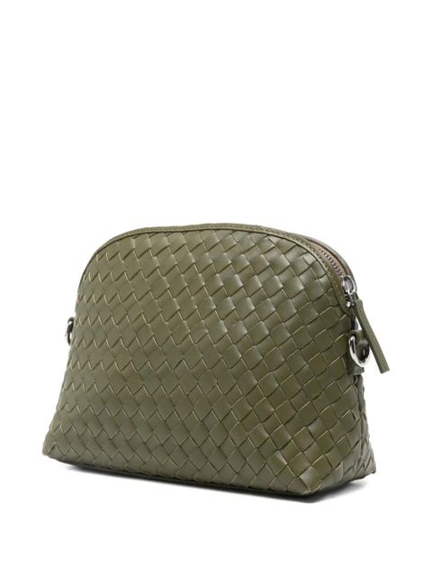 DRAGON DIFFUSION Chunky Fellini woven satchel cross body bag - Green