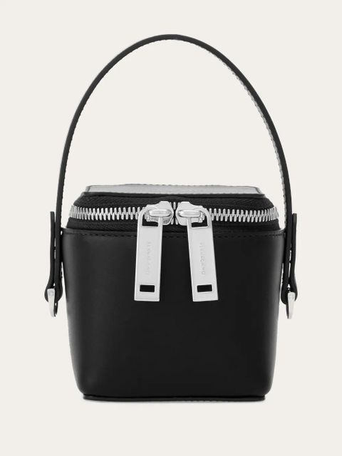 Ferragamo Micro leather mini bag - Black - zdjęcie produktu nr 1