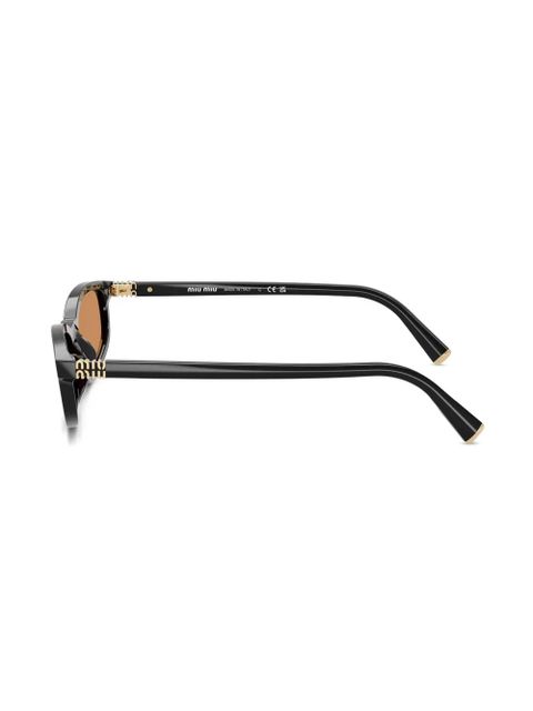 Miu Miu Eyewear oval-frame sunglasses - Black
