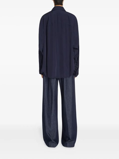 DRIES VAN NOTEN pleated jeans - Blue