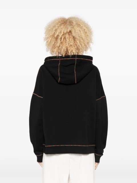Missoni logo-embroidery hoodie - Black