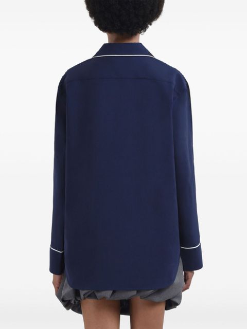 Marni virgin wool pajama shirt - Black