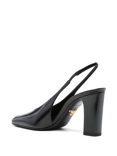 Prada 85mm patent leather pumps - Black