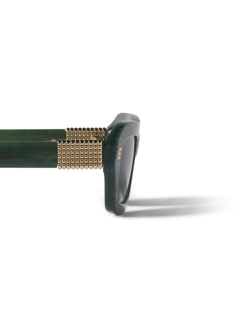Lanvin geometric-frame sunglasses - Green