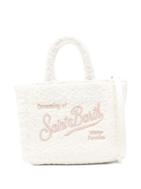 MC2 Saint Barth mini Vanity logo-embroidered tote bag - White - zdjęcie produktu nr 1