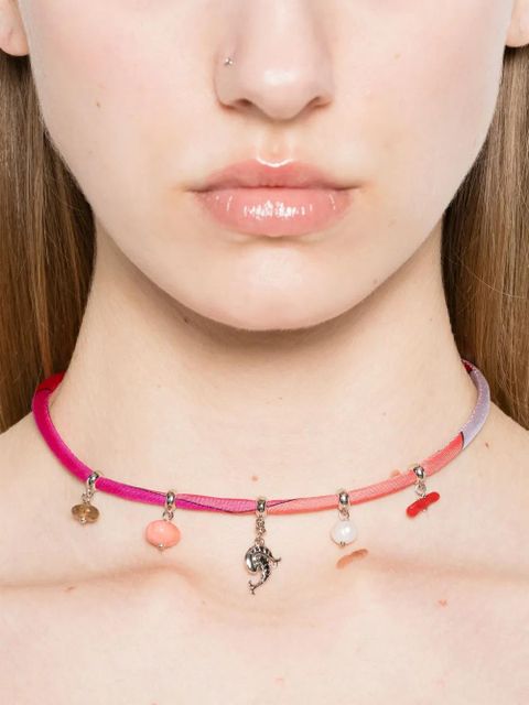 PUCCI charms-embellished necklace - Silver