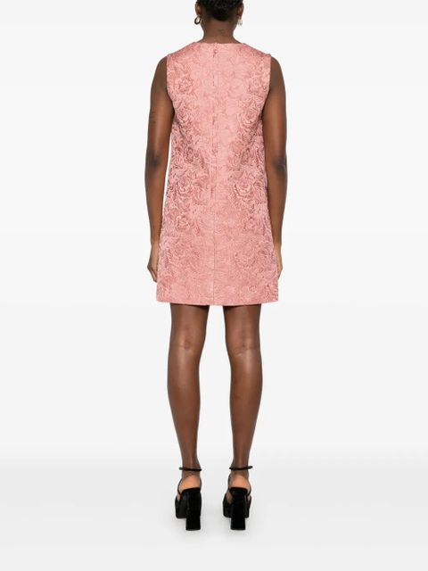 Dolce & Gabbana DNA floral-jacquard mini dress - Pink