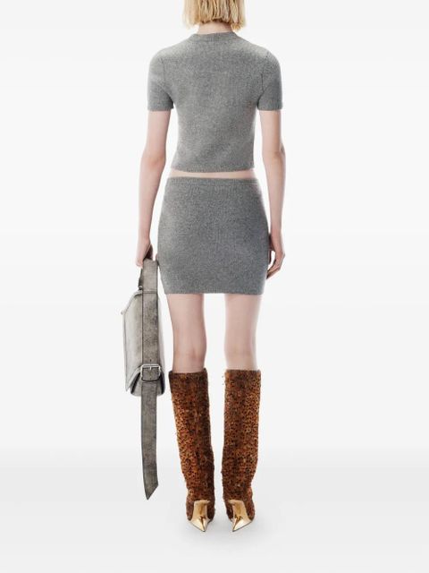 Alexander Wang embellished crew-neck t-shirt - Grey