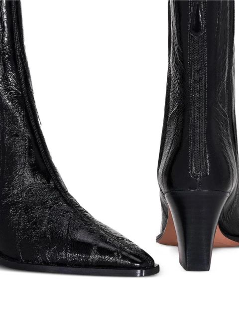 Aquazzura 70mm Francoise pointed-toe ankle boots - Black